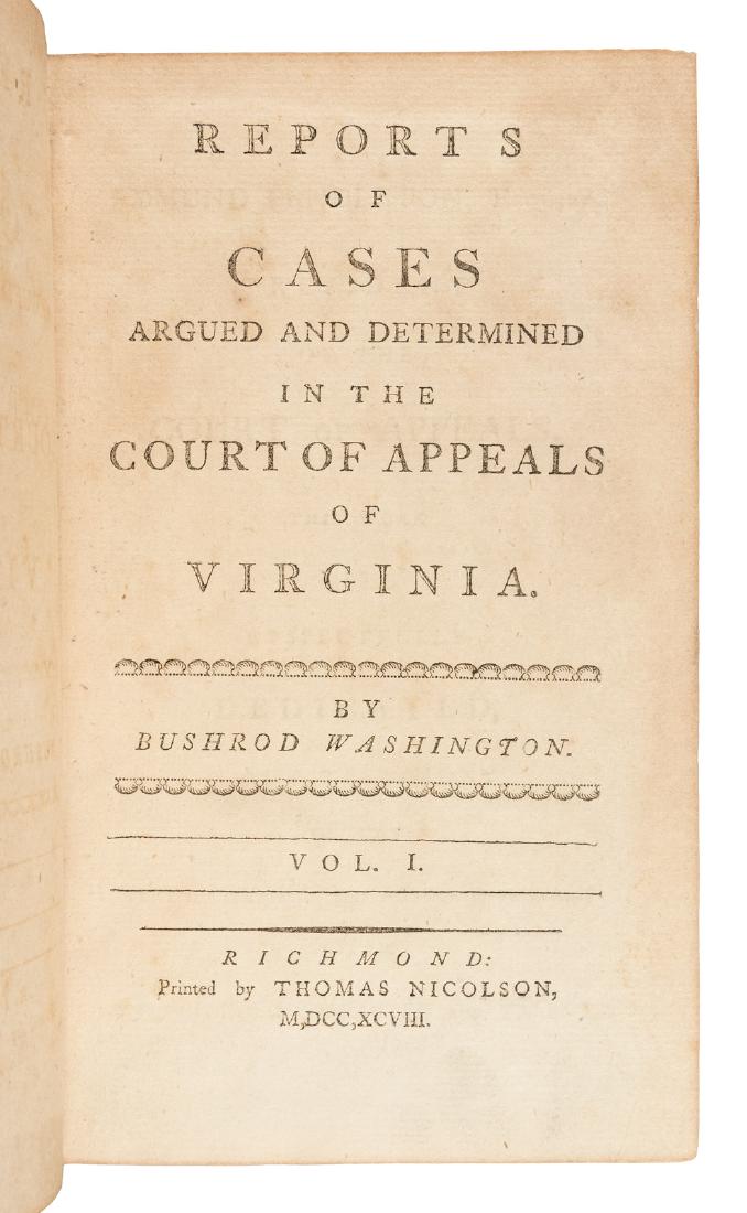 Virginia Court of Appeals cases from 1790 to 1796