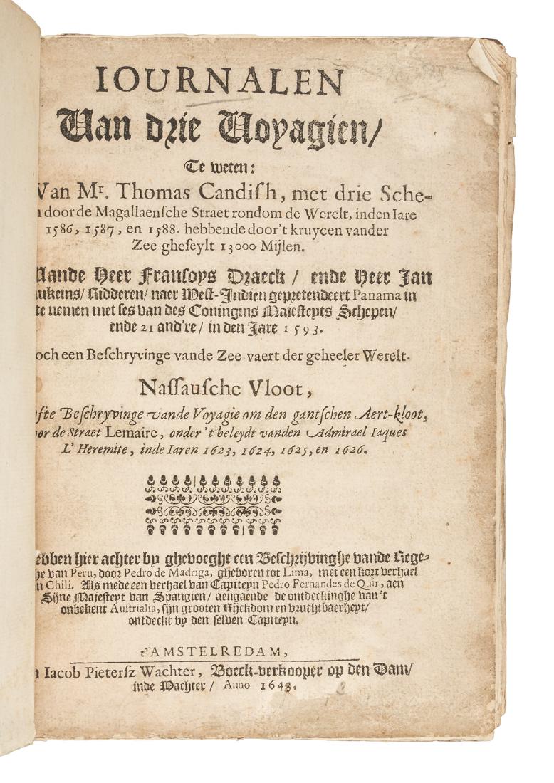 1643 Edition of Cavendish's Voyages to New Spain (1 of 2)