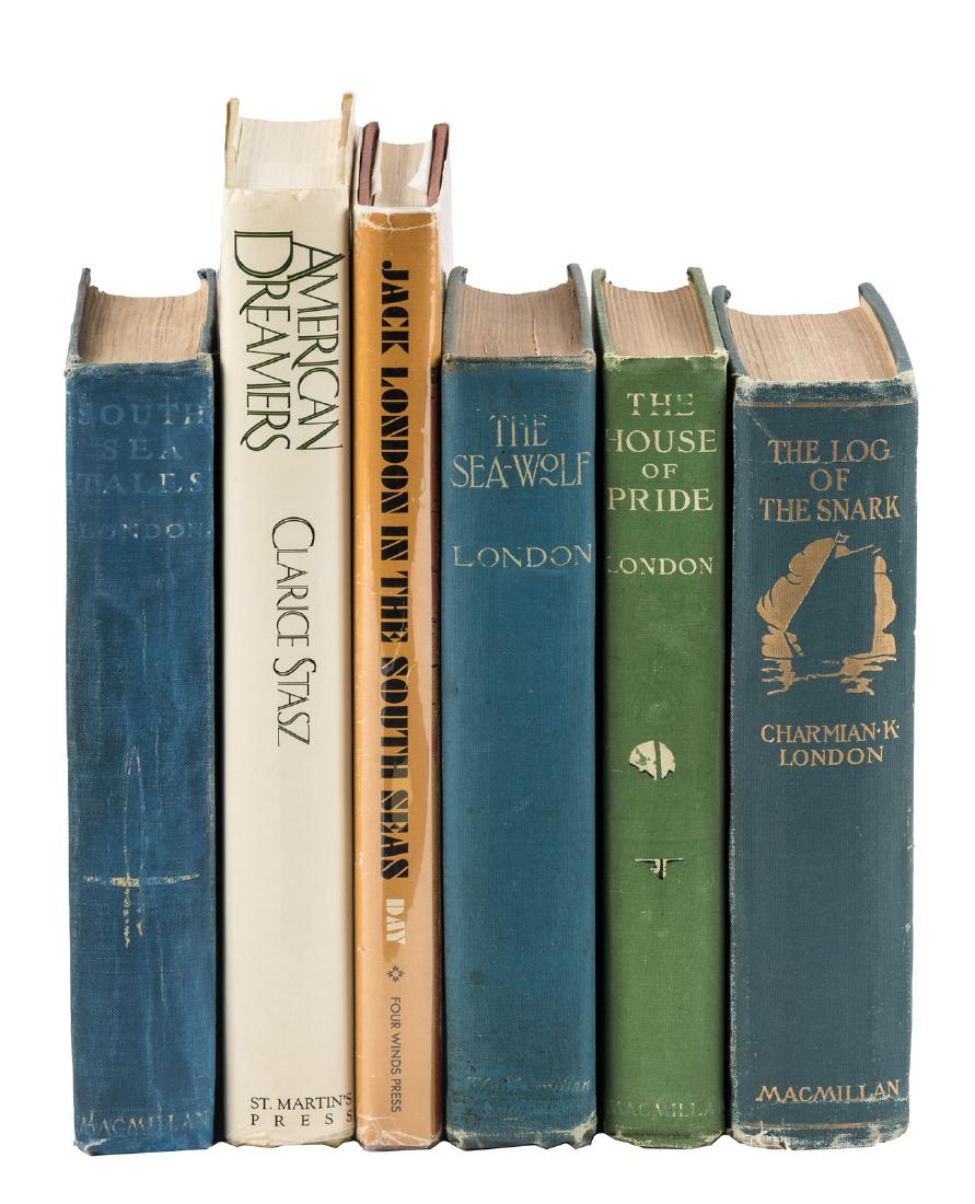 Shelf lot of Jack London in South Pacific (1 of 1)