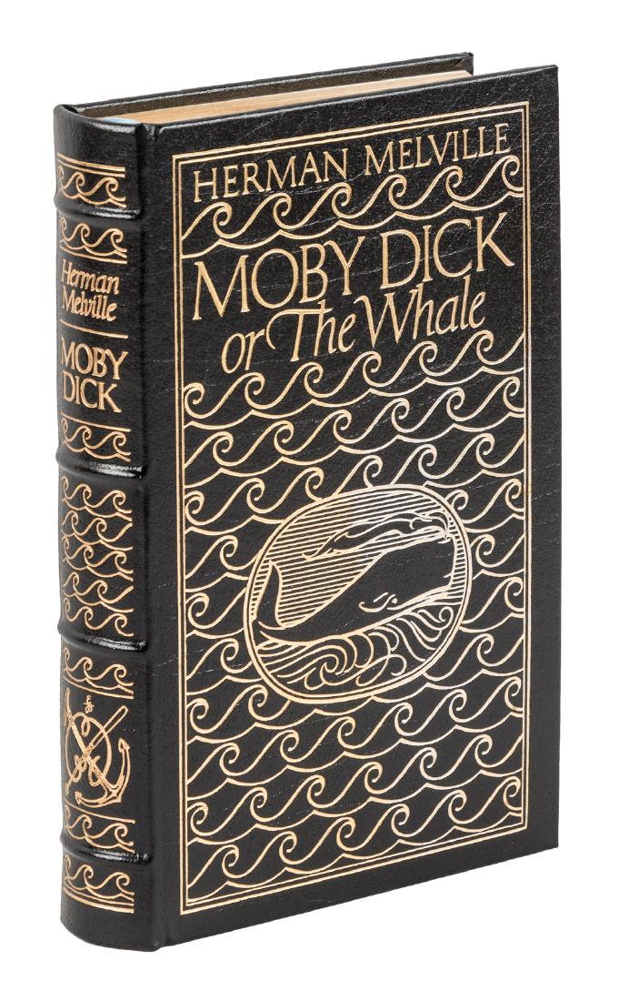Moby Dick Easton Press: Heading: Author: Melville, Herman Title: Moby Dick Place Published: Norwalk, Connecticut Publisher:Easton Press Date Published: [1977] Description: (4to), gilt decorated bl