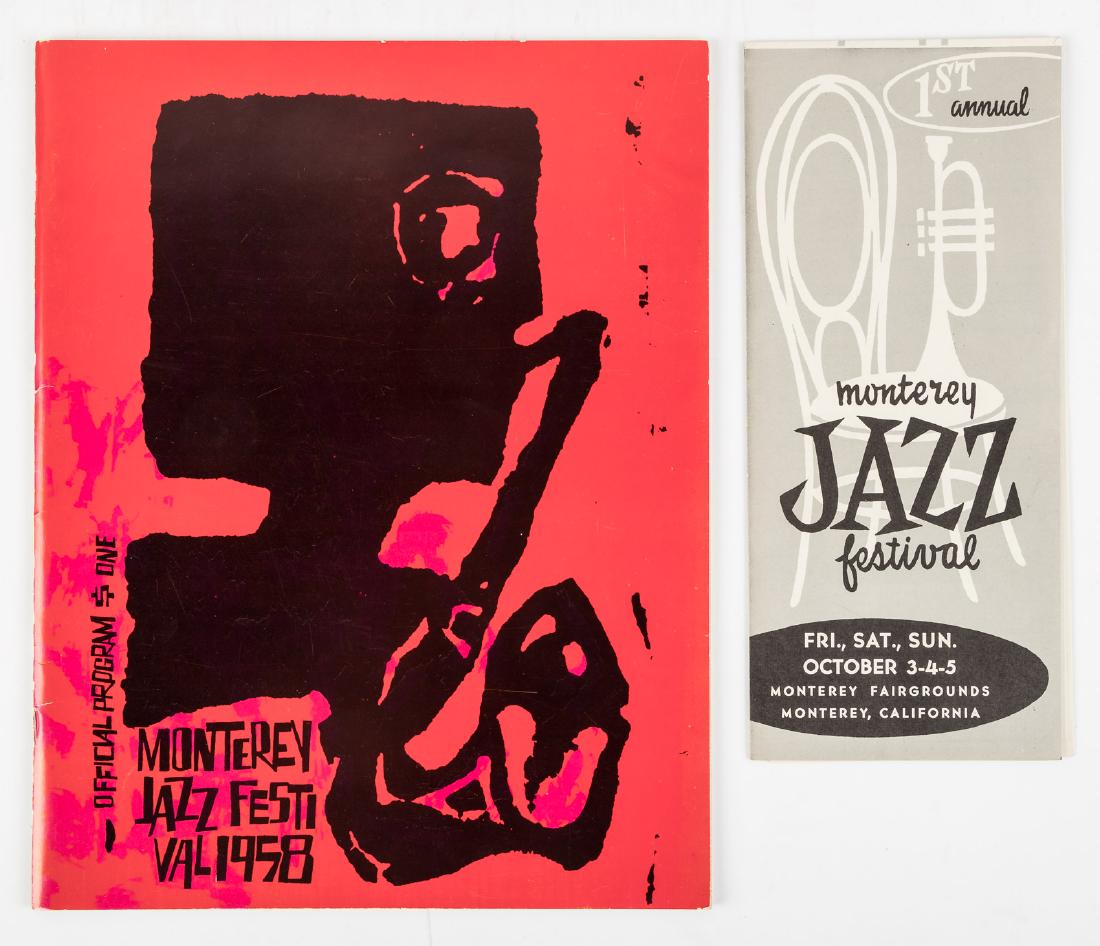 1st Monterey Jazz Festival Program, 1958 (1 of 1)