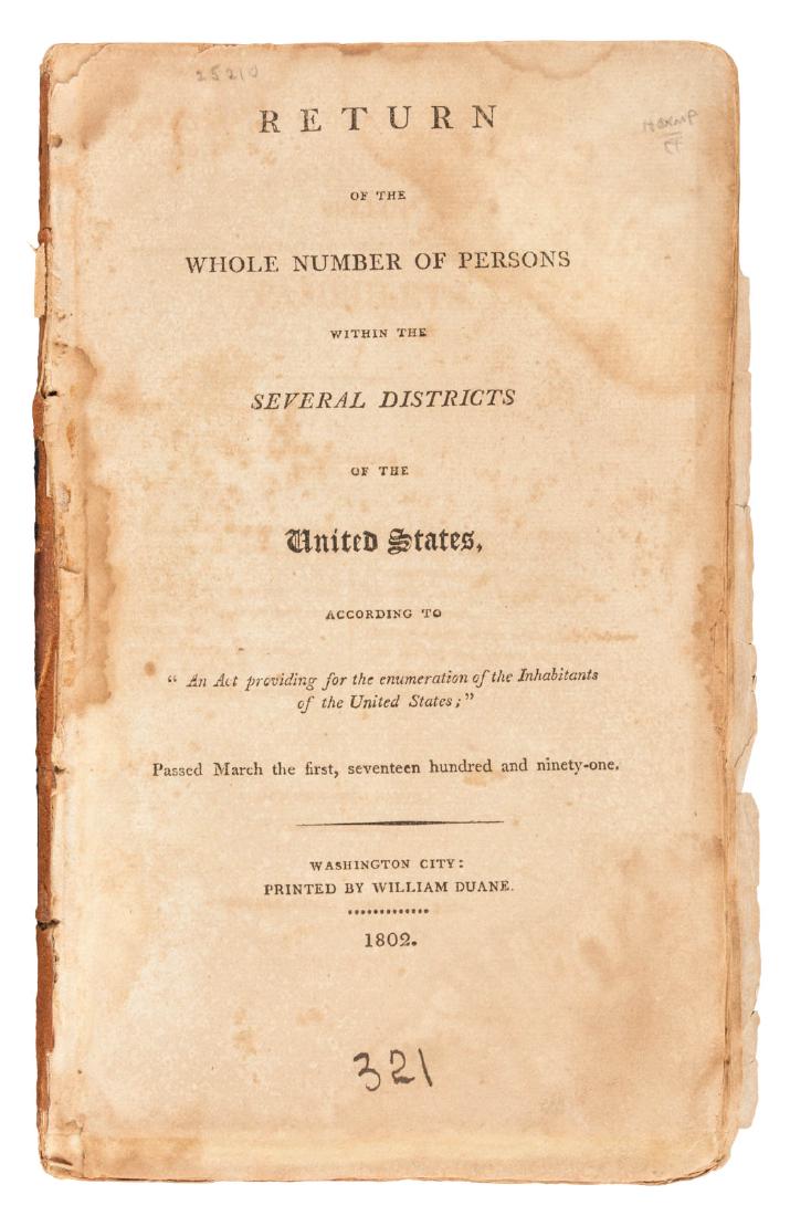The First United States Census (1 of 1)