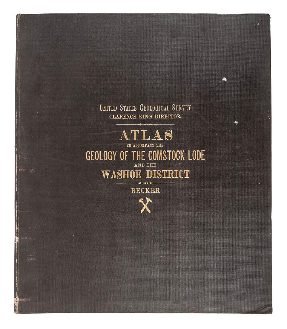Becker's Atlas of the Comstock Lode 1882: Heading: Author: Becker, George F. Title: Atlas to Accompany the Monograph on the Geology of the Comstock Lode and the Washoe District Place Published: Washington, D.C. Publisher: Date Published