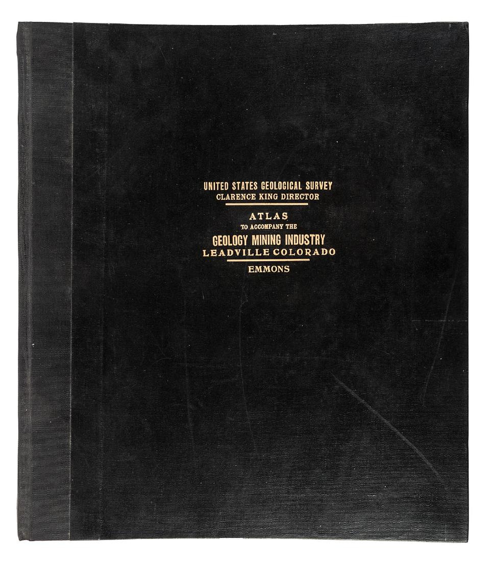 Emmons' Atlas of Leadville Colorado 1883: Heading: Author: Emmons, Samuel Franklin Title: Atlas to Accompany a Monograph on the Geology and Mining Industry of Leadville, Colorado Place Published: Washington, D.C. Publisher: Date Publish