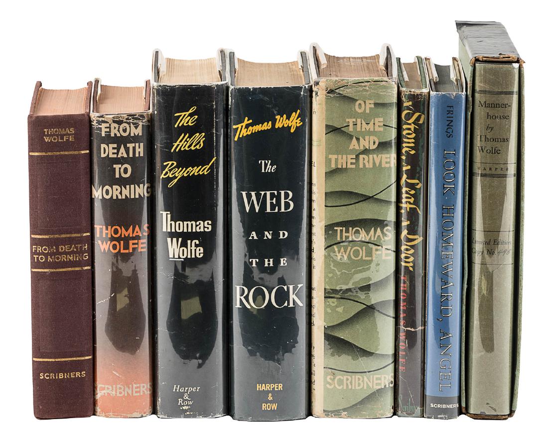 Eight volumes by Thomas Wolfe (1 of 4)