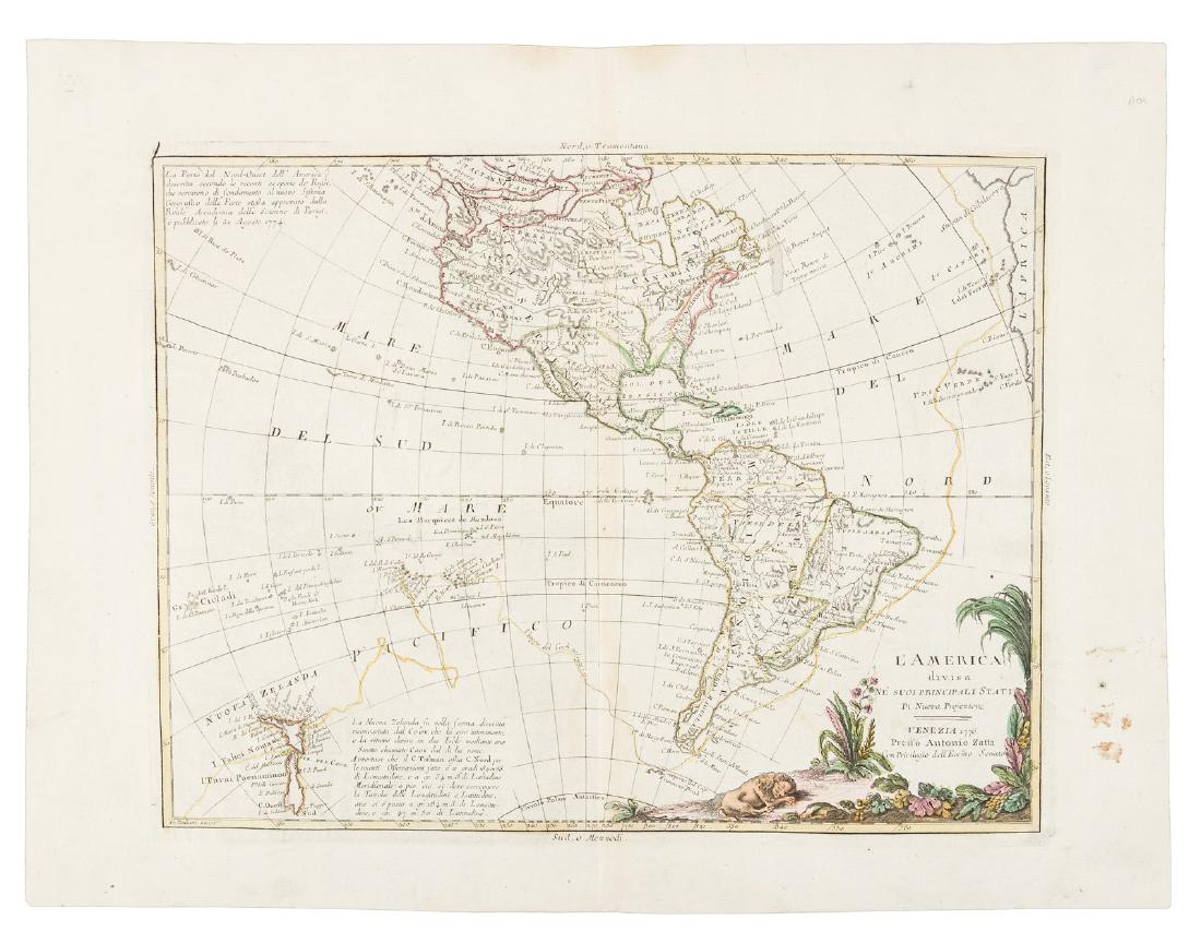 North & South America in 1776: Heading: Author: Zatta, Antonio Title: L'America Divisa ne suoi Principali Stati di Nuova Projezione... Place Published: Venice Publisher: Date Published: 1776 Description: