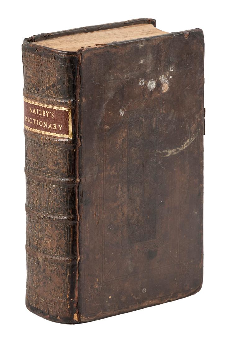 Etymological Dictionary of the English Language, 1753: Heading: 296356_14.jpg Author: Title: Bailey, Nathan Place Published: An Universal Etymological English Dictionary Publisher:London Date Published: Printed for R. Ware Description: