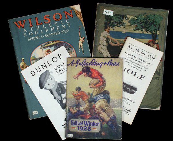 golf & sporting equipment catalogues books