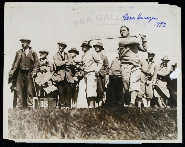 Wire Photograph signed by Gene Sarazen