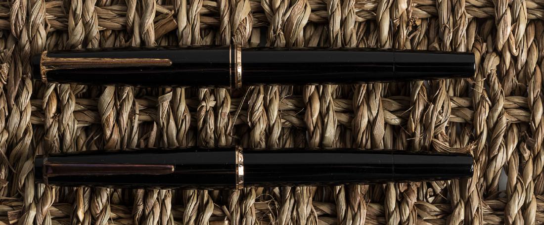 MONTBLANC: No. 22 and No. 31 Fountain Pens, Lot of Two,: Heading: Author: Montblanc Title: No. 22 and No. 31 Black Resin Fountain Pens: Lot of Two Place Published: Germany Publisher: Date Published: 1960s Description: No. 22 blac