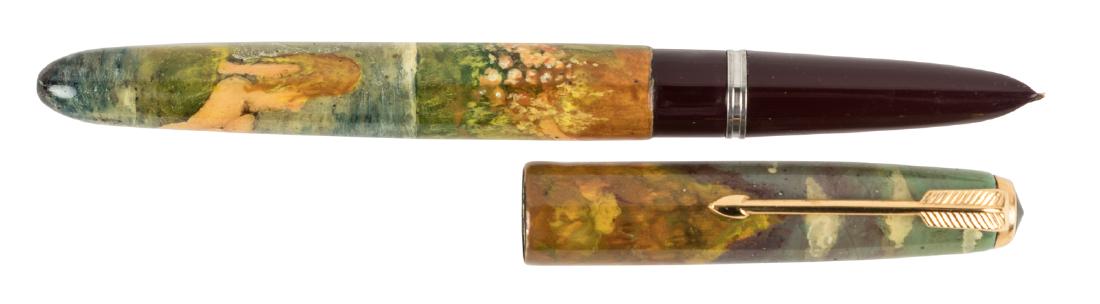 Parker 51 hand-painted cold enamel FP by Sergio (1 of 2)