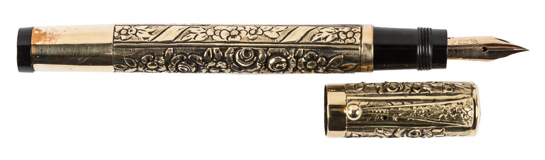 WATERMAN No. 42 Rolled Gold CONTINENTAL Overlay, c.1917 (1 of 1)