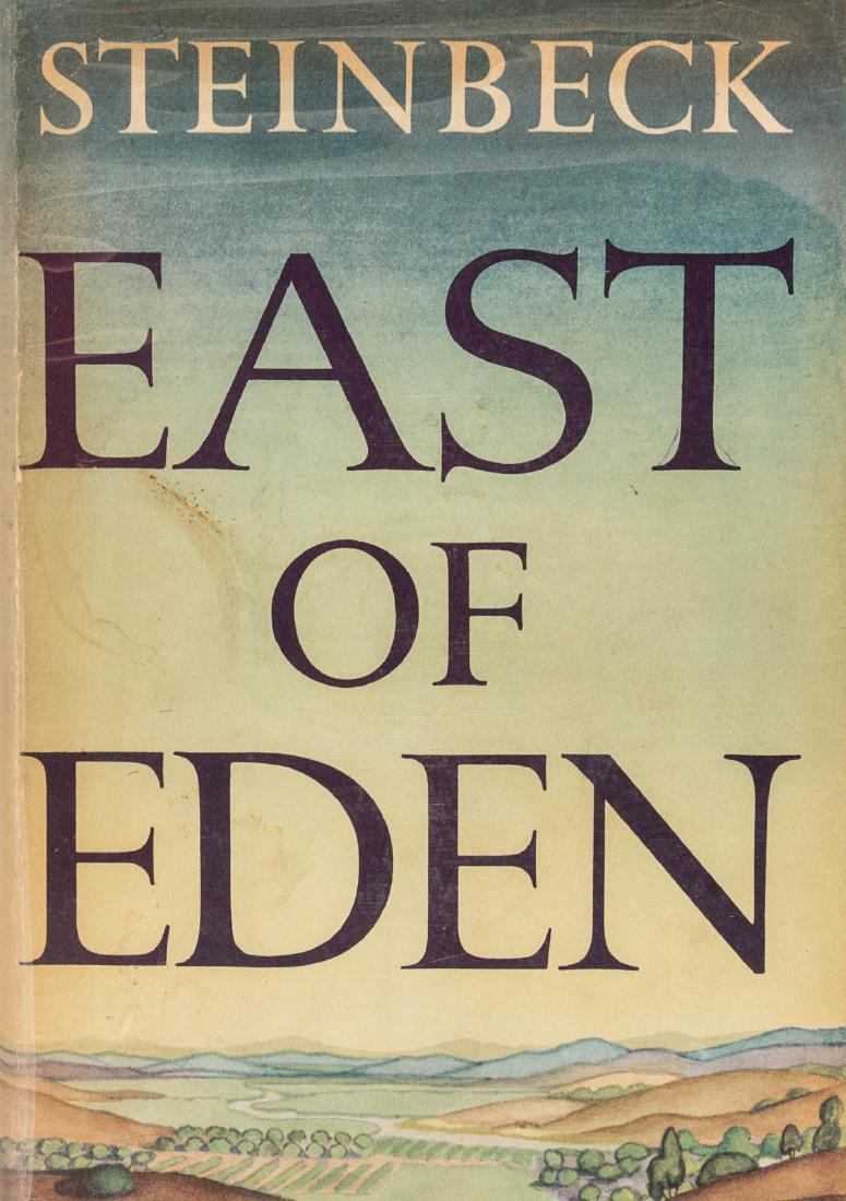John Steinbeck East of Eden: Heading: Author: Steinbeck, John Title: East of Eden Place Published: New York Publisher:Viking Press Date Published: 1952 Description: (8vo) original green cloth, pictoria