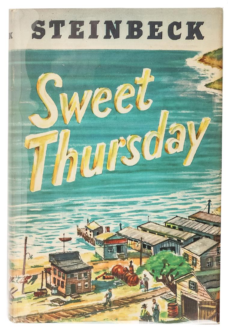 Steinbeck's Sweet Thursday: Heading: Author: Steinbeck, John Title: Sweet Thursday Place Published: New York Publisher:The Viking Press Date Published: 1954 Description: x, 273 pp. 8x5¼", yellow-grey
