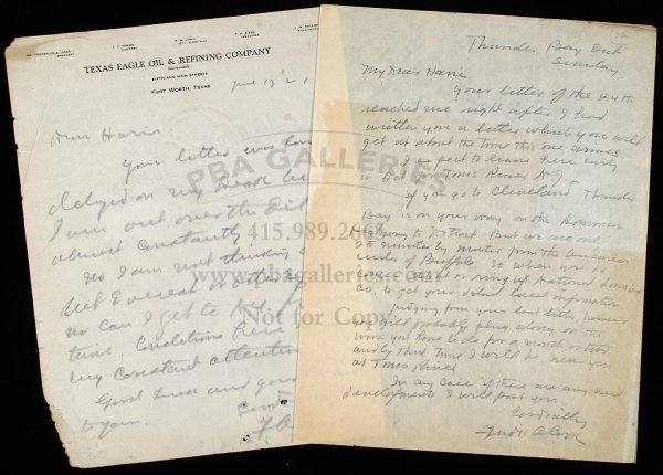 Archive of correspondence from Frederick A. Cook - 2