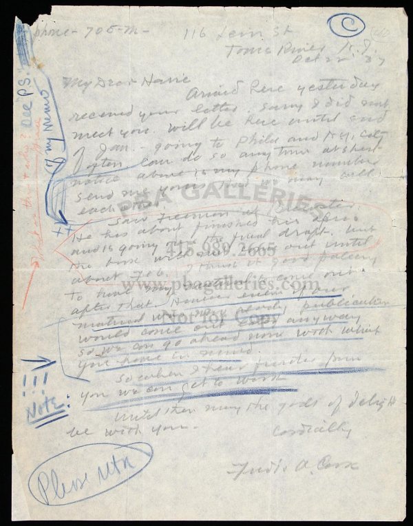 Archive of correspondence from Frederick A. Cook - 3