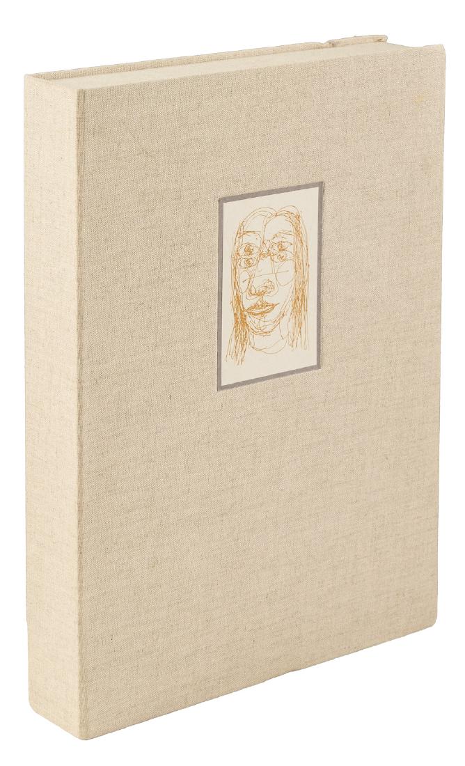 With portfolio of unbound etchings by Chagoya: Heading: (Yolla Bolly Press) Author: Beckett, Samuel, translator and Enrique Chagoya, artist Title: The Bread of Days. El Pan de los Dias. Place Published: Covelo, CA Publisher:Yolla Bolly Press