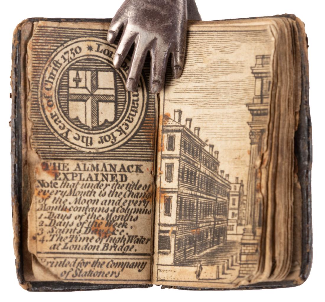 1750 London almanac: Heading: (Miniature Almanac) Author: Title: London Almanack for the Year of Christ 1750 Place Published: London Publisher:Printed for the Company of Stationers Date Published: [1749] D