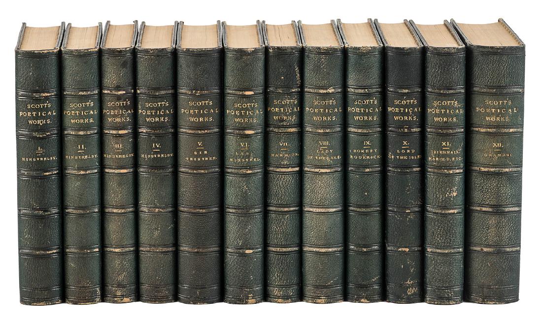 Works of Sir Walter Scott 12 finely bound volumes (1 of 4)