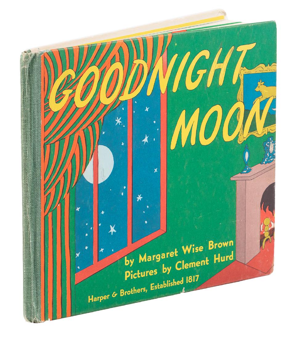 Goodnight Moon First Edition: Heading: Author: Brown, Margaret Wise Title: Goodnight Moon Place Published: [New York] Publisher:Harper & Brothers Date Published: 1947 Description: Illustrated in color b