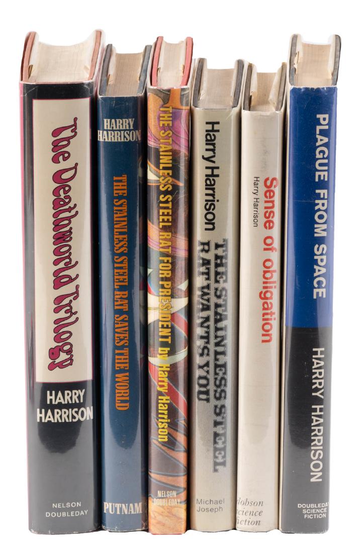 Six signed works by Harry Harrison (1 of 2)