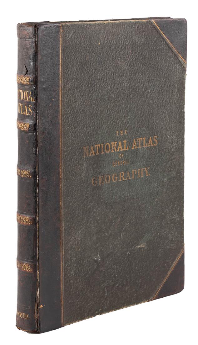 Johnston's Atlas 1843 with 41 double-page maps (1 of 9)