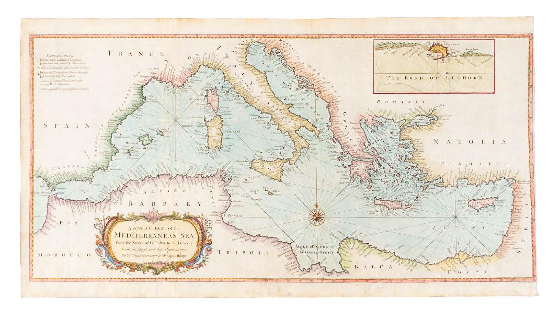 Chart of the Mediterranean, c.1750 (1 of 1)