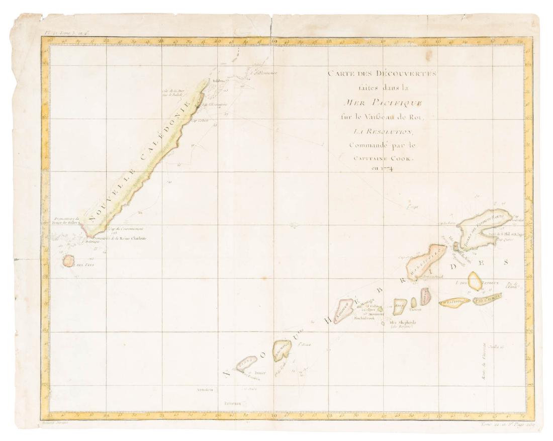 Cook chart of New Caledonia & New Hebrides, 1774 (1 of 1)