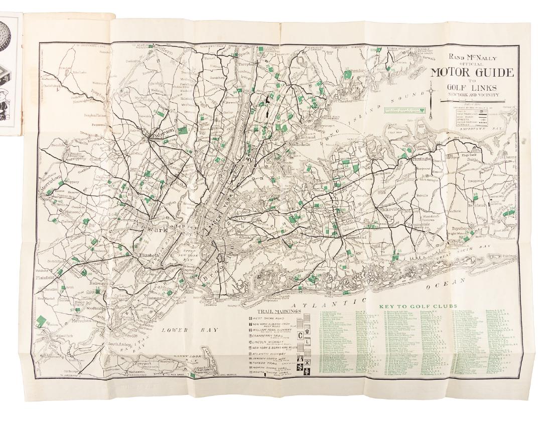 Dunlop's motor guide map to NYC courses, c. 1919 (1 of 2)