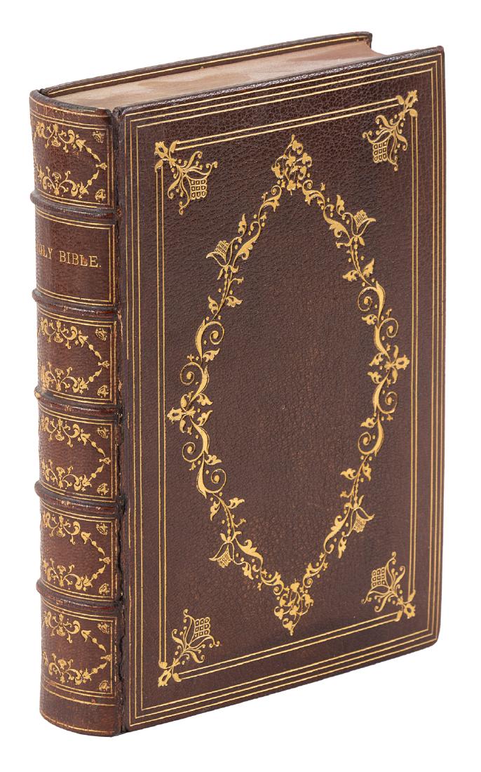 The Holy Bible finely bound by Zaehnsdorf of London (1 of 1)
