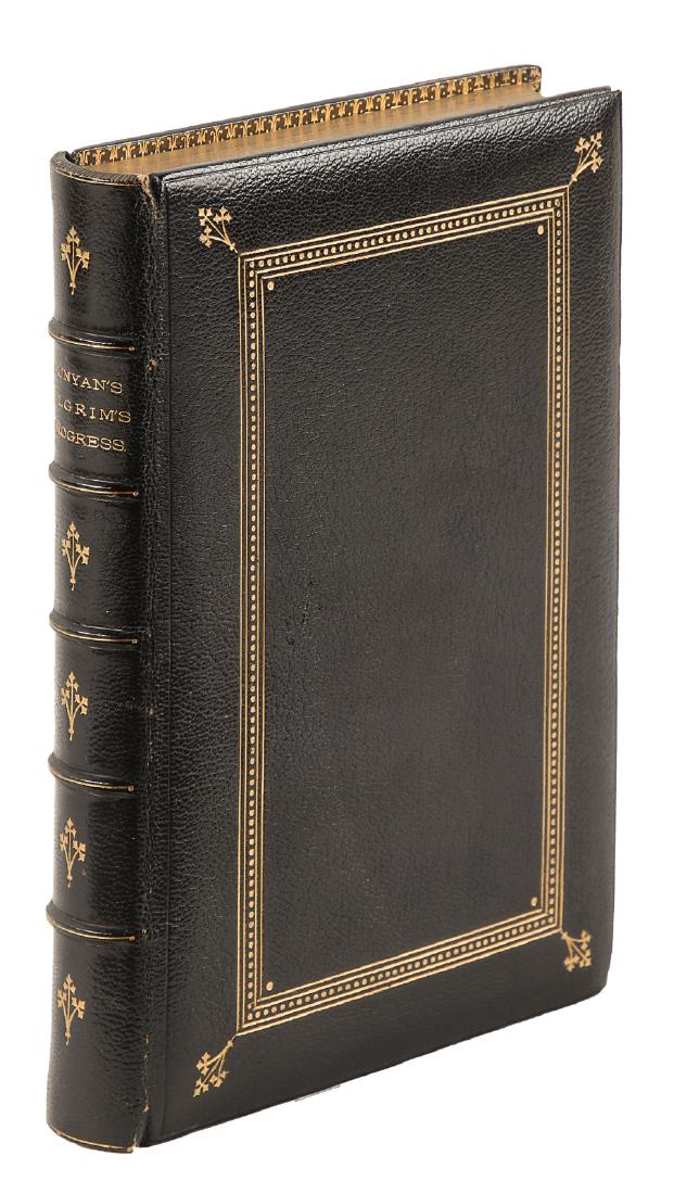 Pilgrims' Progress finely bound w/fore-edge painting (1 of 5)