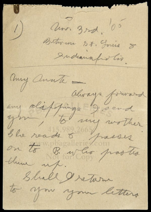 Letter from Jack London to Charmian Kittredge - 3