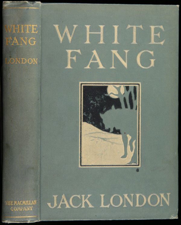 Jack London White Fang 1st Ed. First Issue: White Fang Author: London, Jack Description: vii, [3], 327, [1] + [4] ad pp. Illustrated with 8 color plates by Charles Livingston Bull including frontispiece with tissue-guard; pictorial endpapers. 7