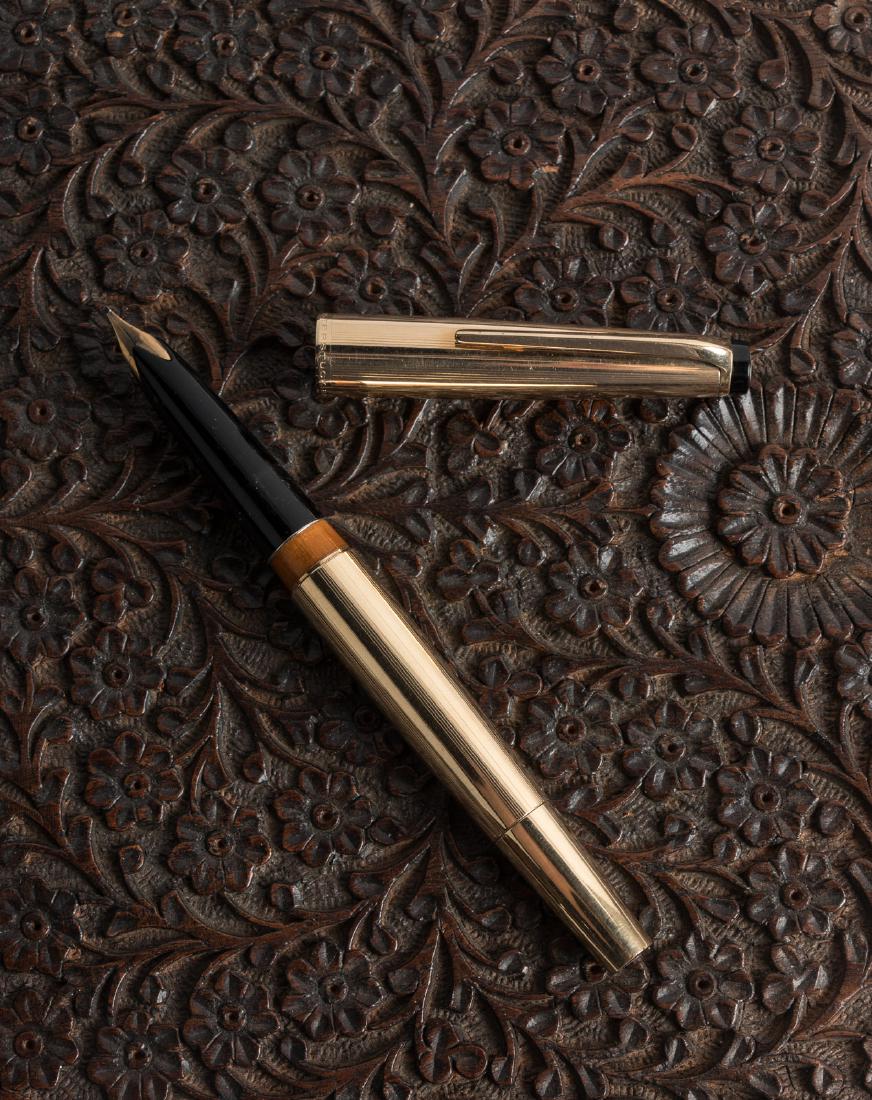 MONTBLANC No. 82 Rolled Gold Fountain Pen, 1960s: Heading: Author: Montblanc Title: No. 82 Piston-Filler Fountain Pen, Rolled Gold Place Published: Germany Publisher: Date Published: 1960-1970 Description: No. 82 piston-fi
