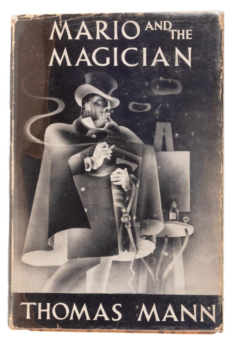 Thomas Mann Mario and the Magician - signed: Heading: Author: Mann, Thomas Title: Mario and the Magician - signed Place Published: New York Publisher:Alfred A. Knopf Date Published: 1931 Description: (8vo) brown strip