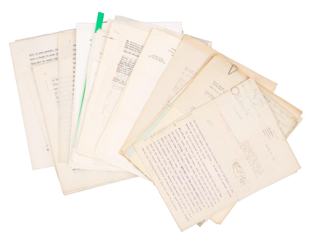 Correspondence re: the works and estate of James: Heading: (Riley, James Whitcomb) Author: Title: Collection of correspondence from the estate of James Whitcomb Riley regarding posthumous publications of his works Place Published: Various places Publ