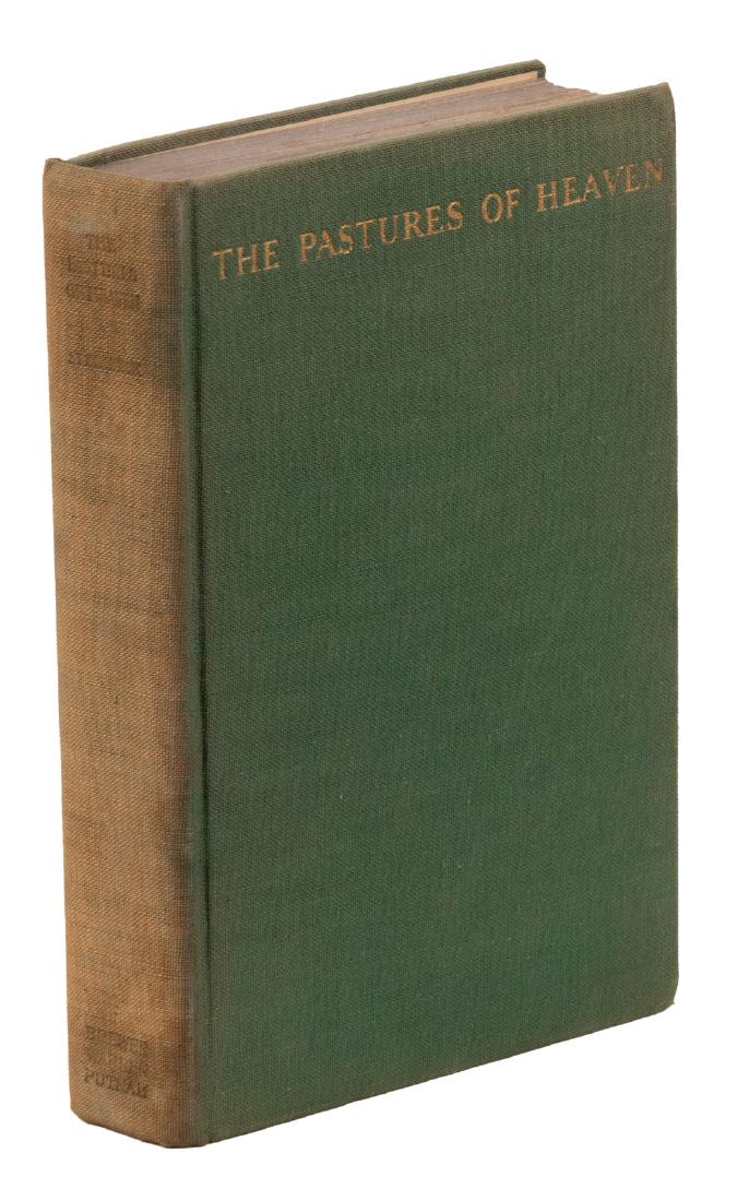 Steinbeck, The Pastures of Heaven, 1st Ed.: Heading: Author: Steinbeck, John Title: The Pastures of Heaven Place Published: New York Publisher:Brewer, Warren & Putnam Date Published: 1932 Description: 294 pp. Gilt-le