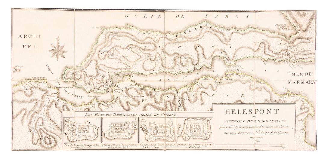 Rare map of the Dardanells, 1788 (1 of 7)
