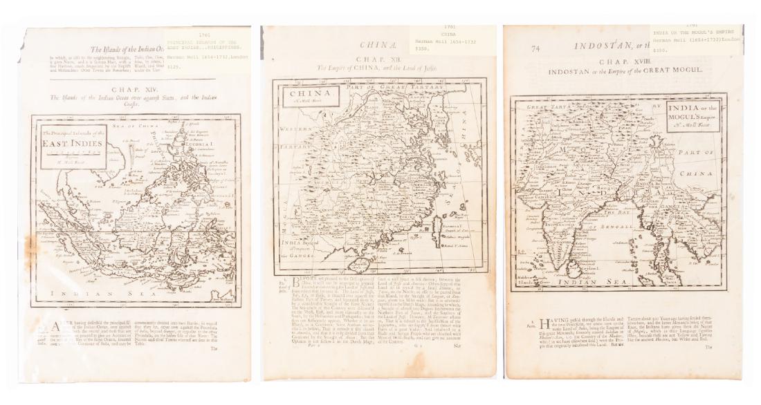 Herman Moll, Five Maps of Asia (1 of 2)