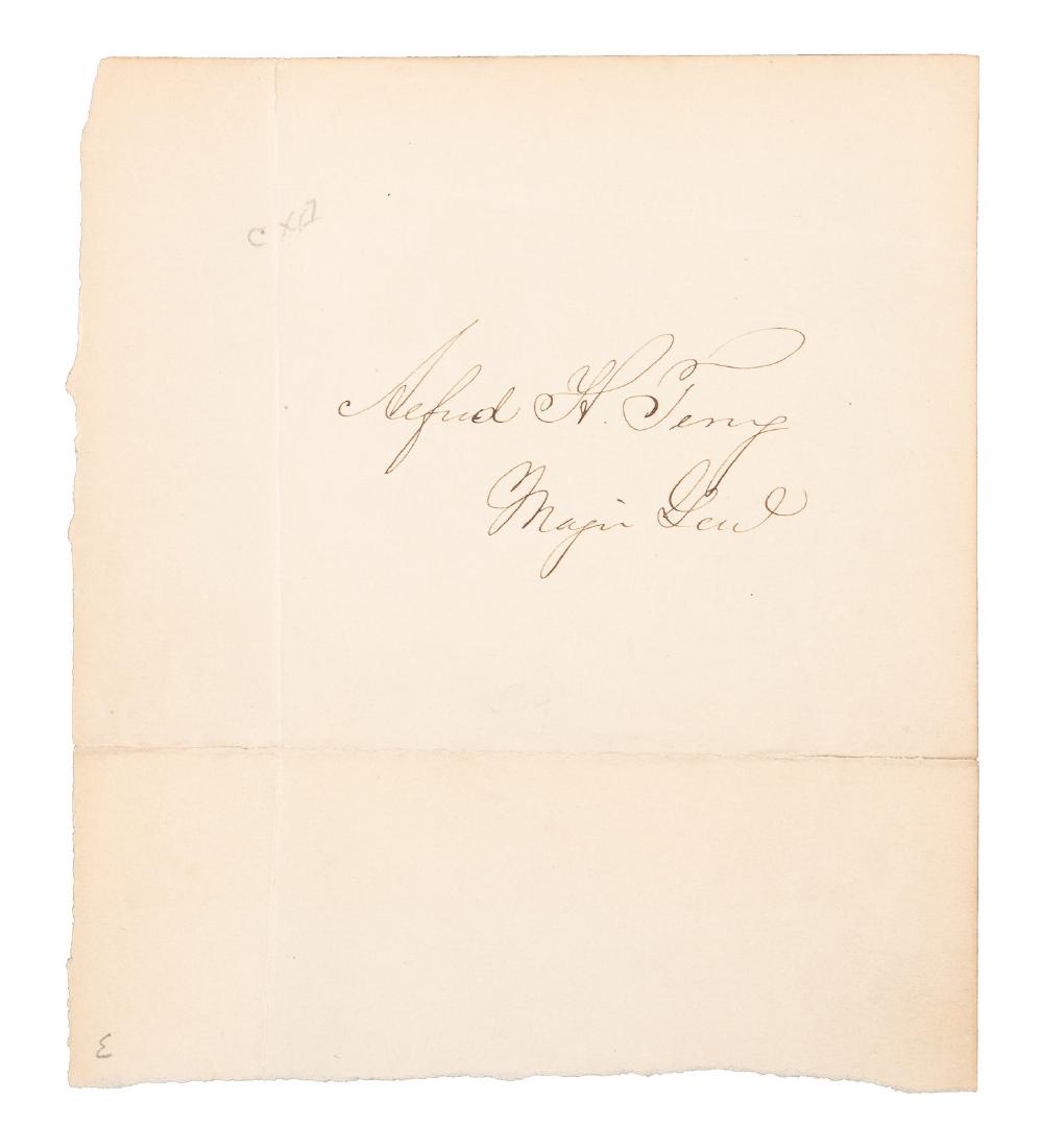 Autograph of General Alfred Howe Terry (1 of 1)