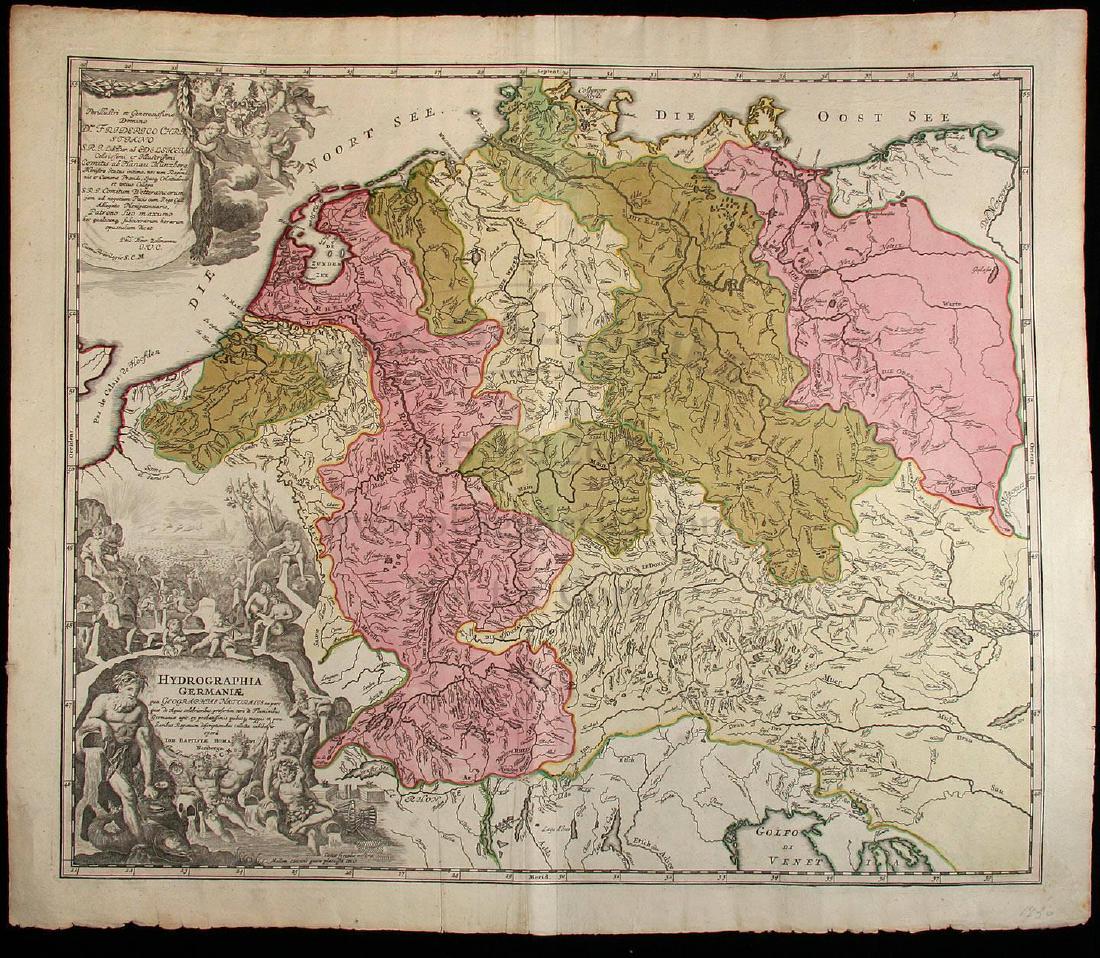 Homann map of German river systems c.1730 (1 of 1)
