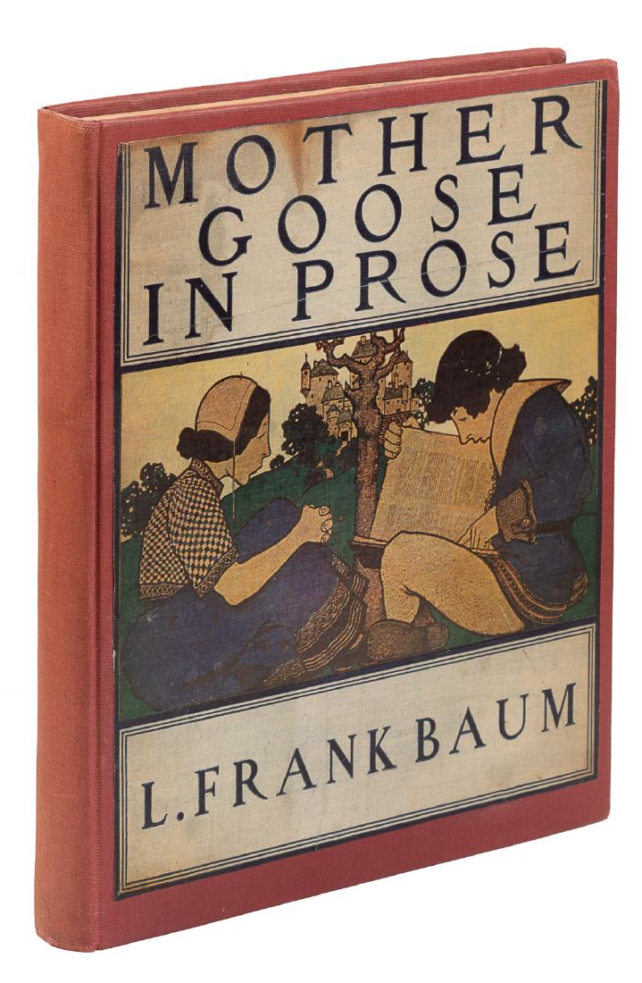 Mother Goose in Prose illustrated by Maxfield Parrish: Heading: (Parrish, Maxfield, illustrator) Author: Baum, L. Frank Title: Mother Goose in Prose Place Published: Chicago Publisher:Way & Williams Date Published: [1897] Description: <