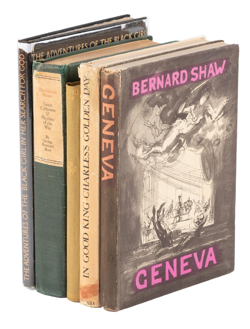 5 titles by George Bernard Shaw: Heading: Author: Shaw, George Bernard Title: Five volumes by George Bernard Shaw Place Published: Various places Publisher: Date Published: Various dates Description: 5 vol
