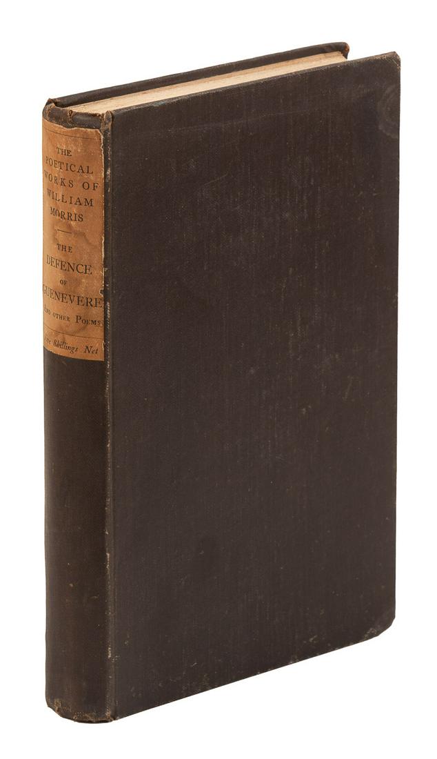 William Morris Defence of Guenevere, Edwin Schallert's: Heading: Author: Morris, William Title: The Defence of Guenevere and Other Poems - with handwritten note from Merle Armitage Place Published: London Publisher:Longmans, Green & Co. Date Publishe