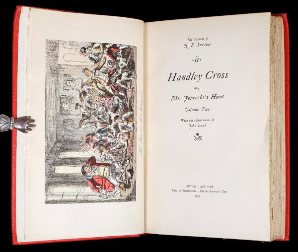 Novels of R.S. Surtees - 12 volume set Ltd Ed.: Title: The Novels of R.S. Surtees Author: Surtees, Robert Smith Description: 12 volumes. With illustrations by John Leech, including several color plates and wood engravings within text. 8vo. Red clot