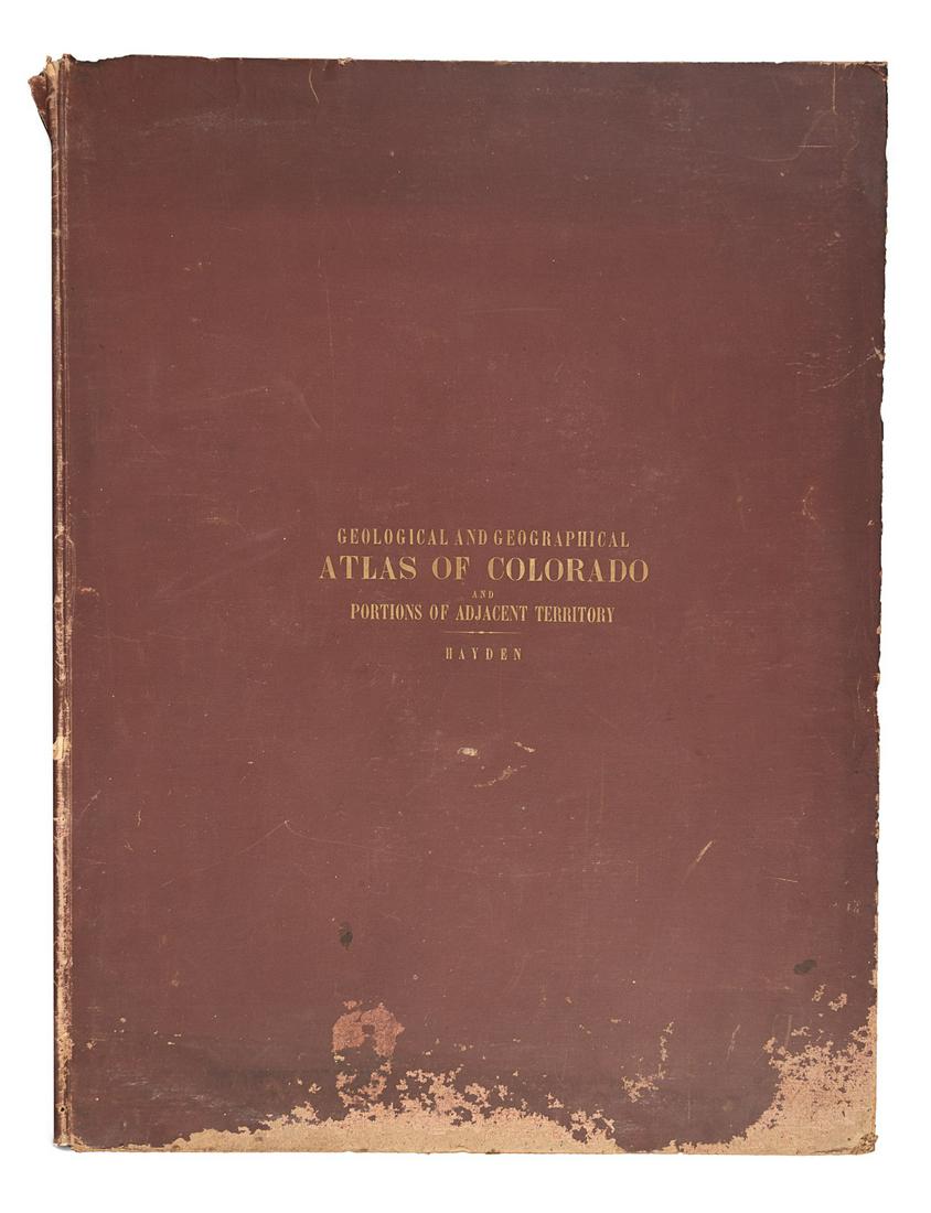 Hayden Folio Atlas of Colorado 1877: Heading: Author: Hayden, Ferdinand V. Title: Geological and Geographical Atlas of Colorado and Portions of Adjacent Territory Place Published: [n.p.] Publisher:Julius Bien Date Published: 18