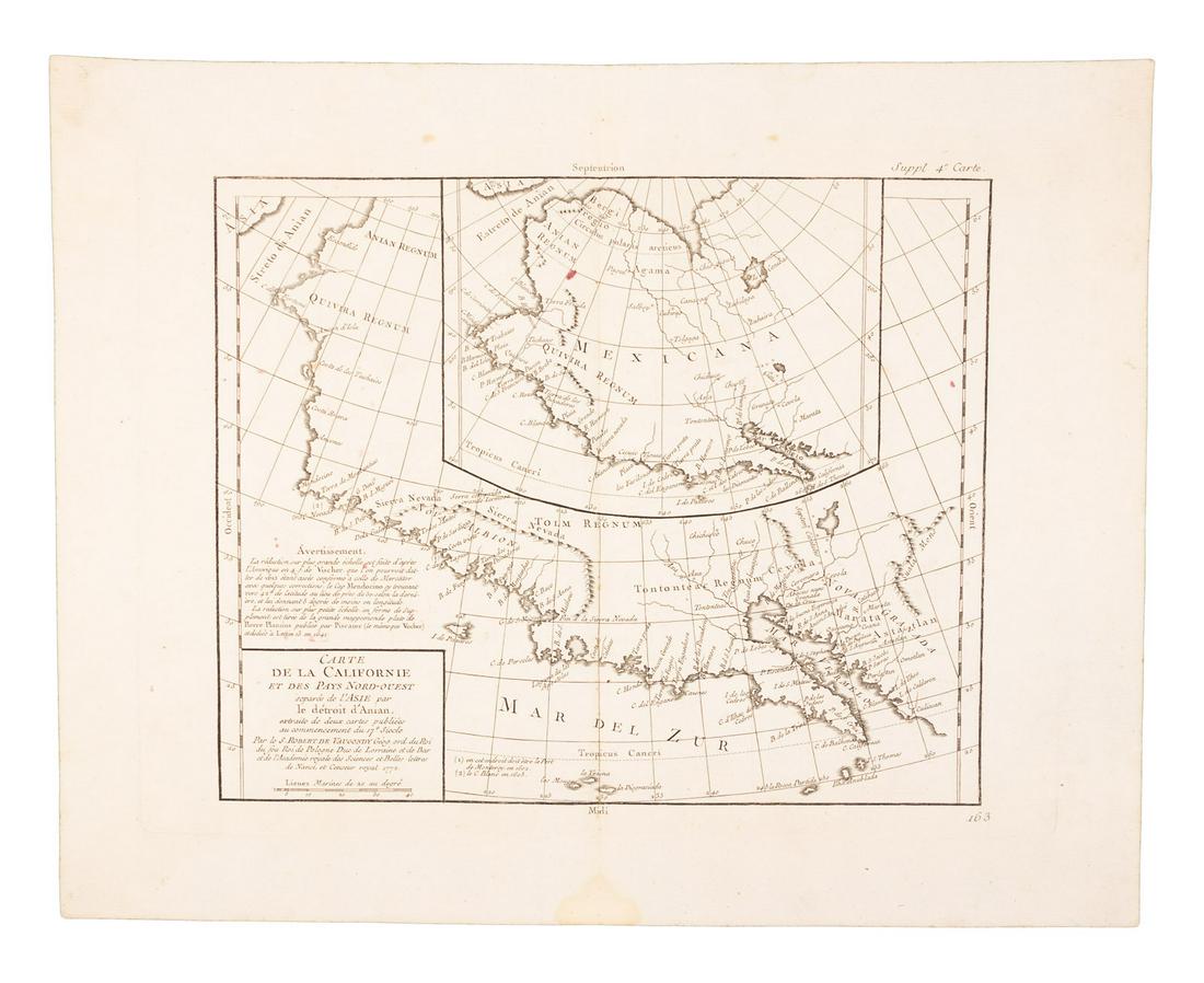 De Vaugondy's California & the North West, 1772 (1 of 1)