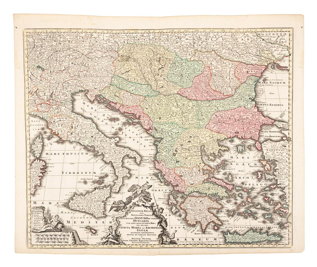 Map of Italy, Greece & Balkans 1725 (1 of 1)