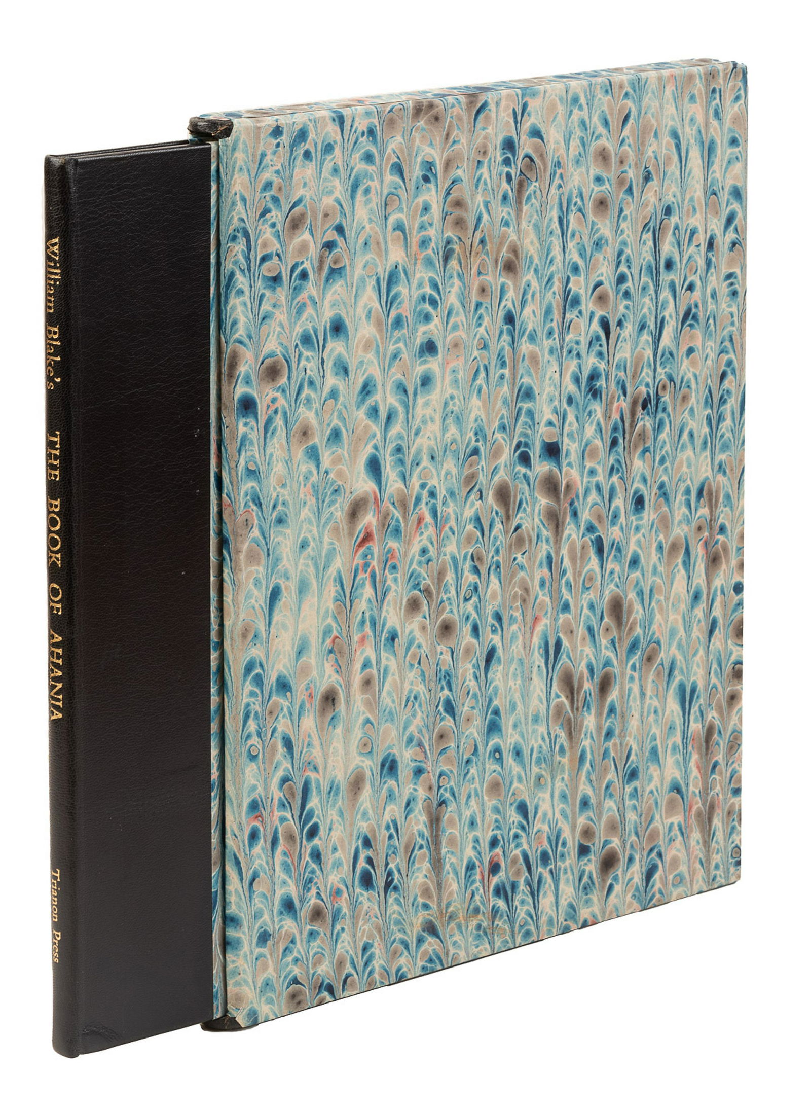 William Blake The Book of Ahania 1/750: Heading: Author: Blake, William Title: The Book of Ahania Place Published: London Publisher:Trianon Press Date Published: 1973 Description: Six color facsimile leaves and c