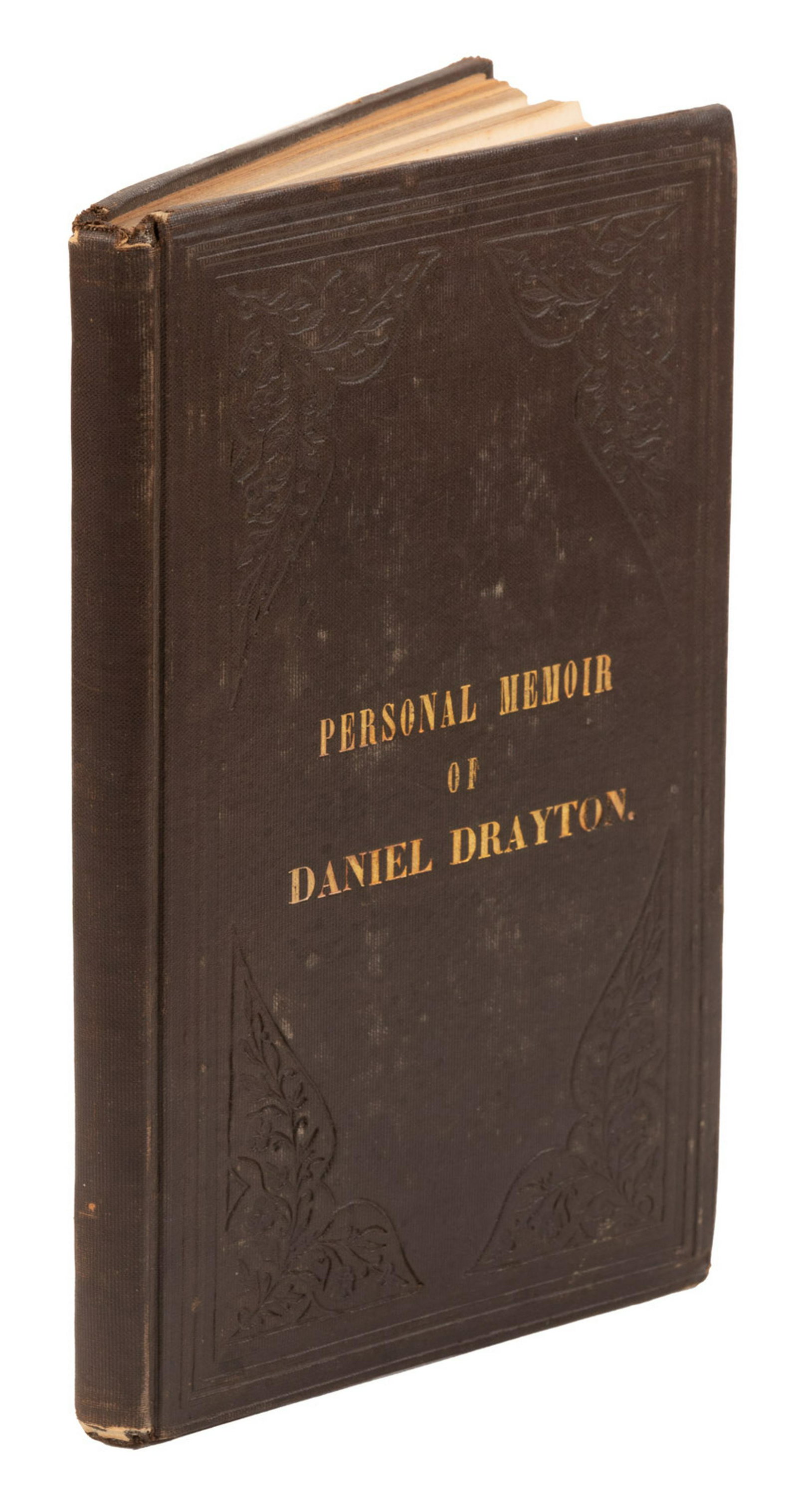 Memoir of Daniel Drayton, guilty of aiding slaves: Heading: Author: Drayton, Daniel Title: Personal Memoir of Daniel Drayton Place Published: Boston Publisher:Bela Marsh Date Published: 1855 Description: 122 pages. Frontisp